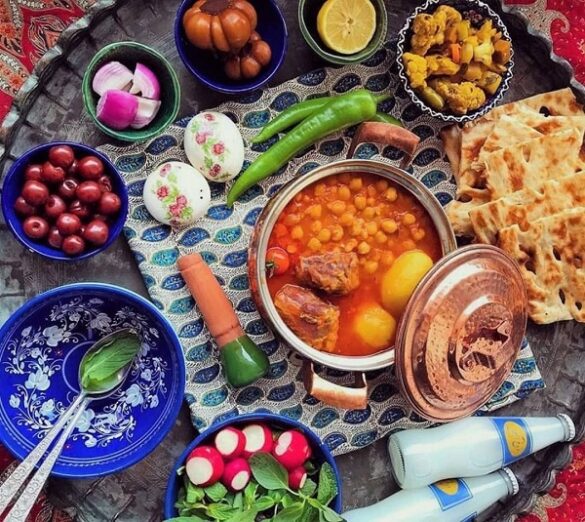یخنی نخود غذاهای سنتی شیراز